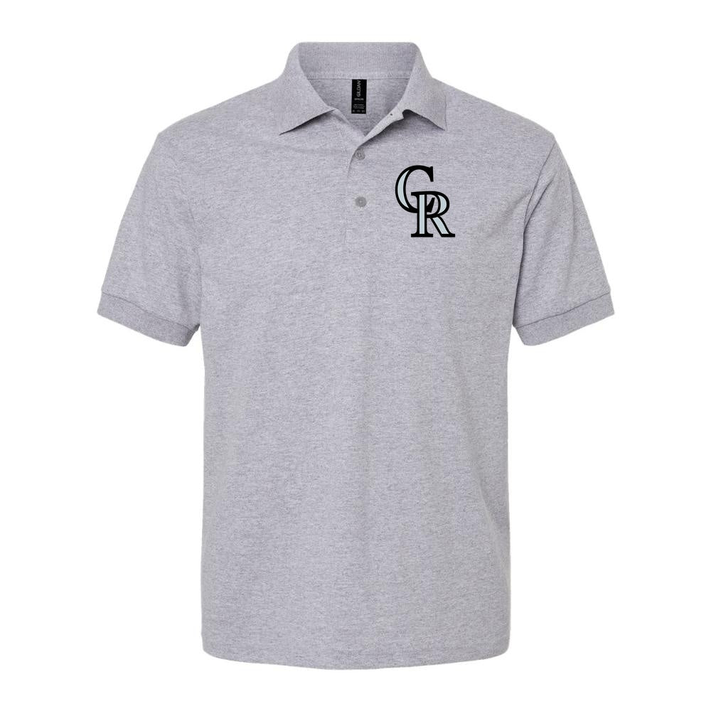 Men's Colorado Rockies Dry Blend Polo - Gray