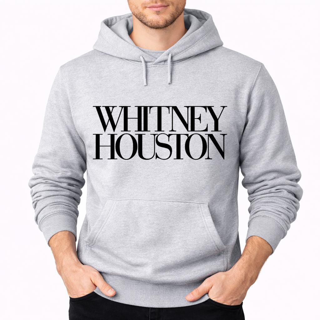 Men's Whitney Houston Pullover Hoodie - Gray