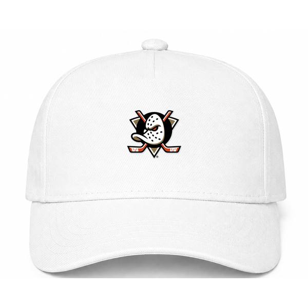 Anaheim Ducks NHL Logo White Dad Baseball Cap Hat