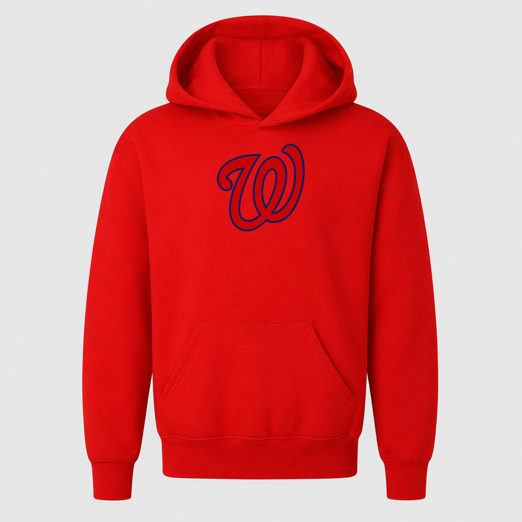 Youth Washington Nationals Pullover Hoodie - Red