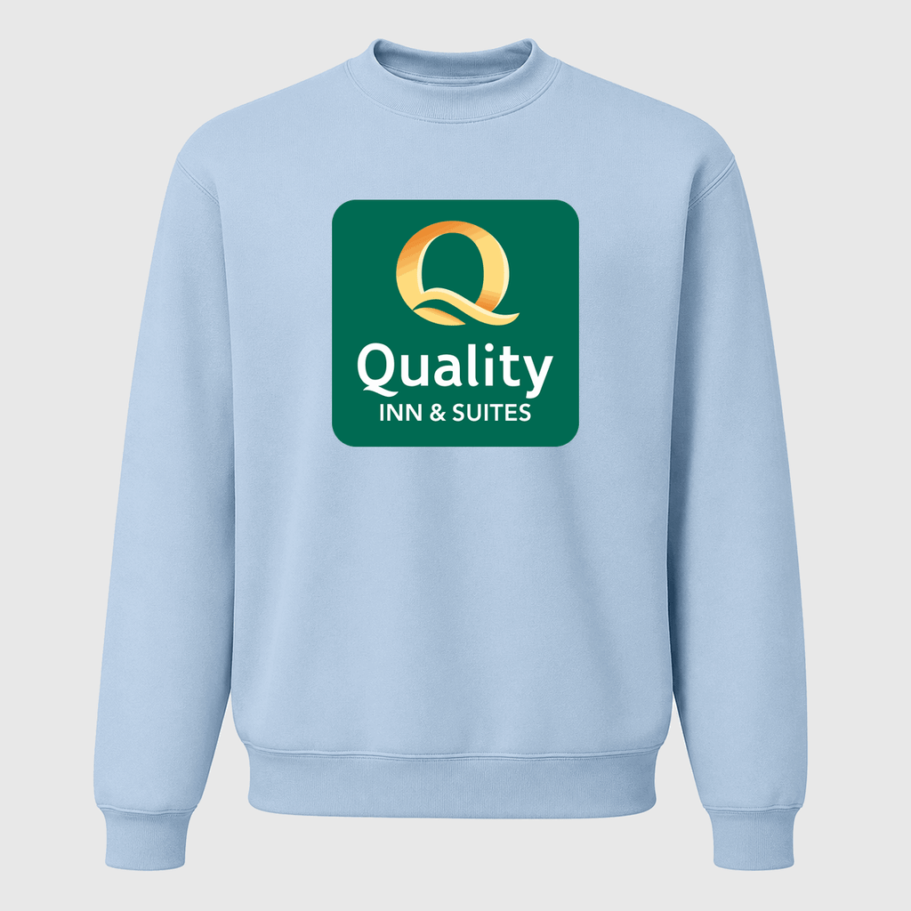 Men's Quality Inn & Suites Crewneck Sweatshirt - Sky Blue