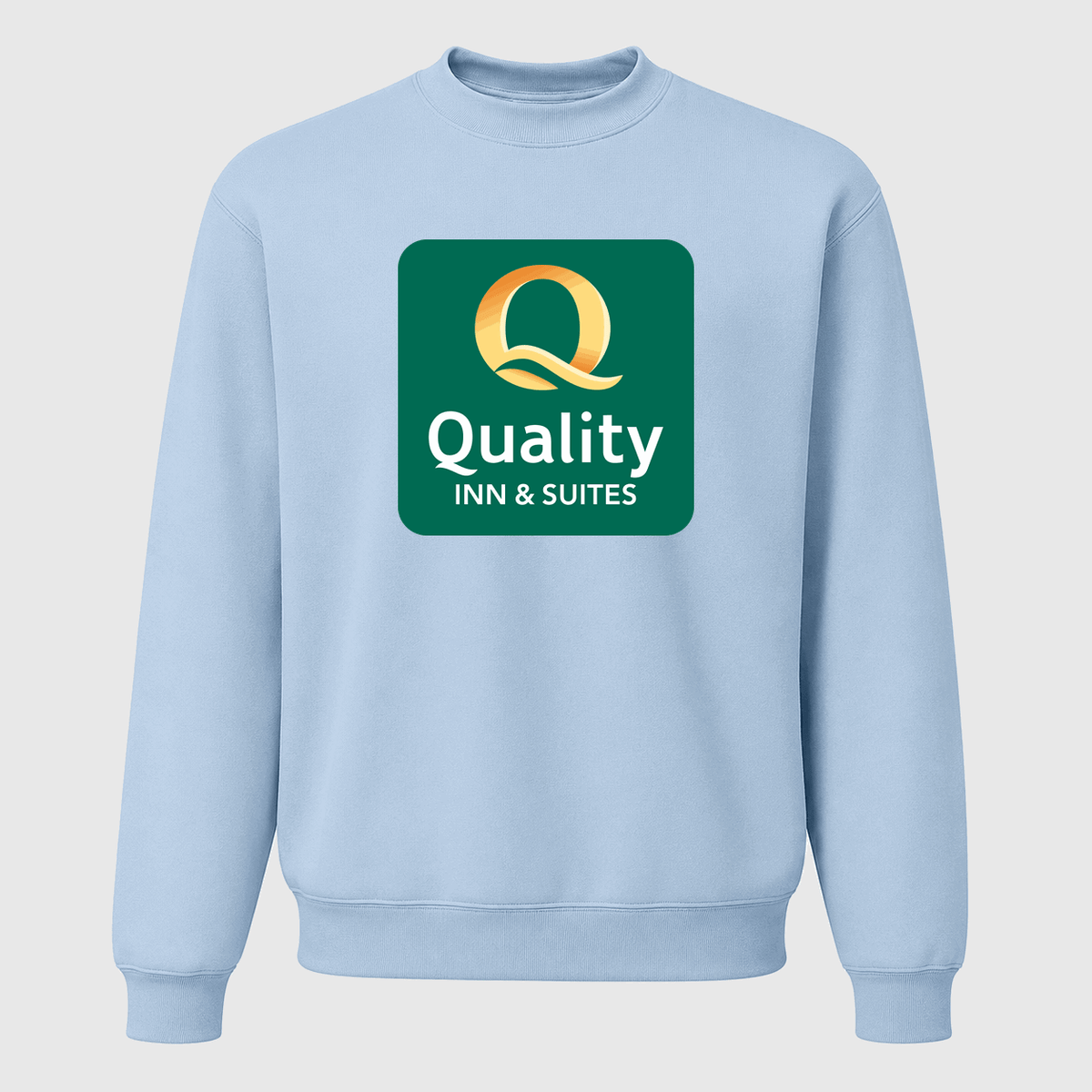Men's Quality Inn & Suites Crewneck Sweatshirt - Sky Blue