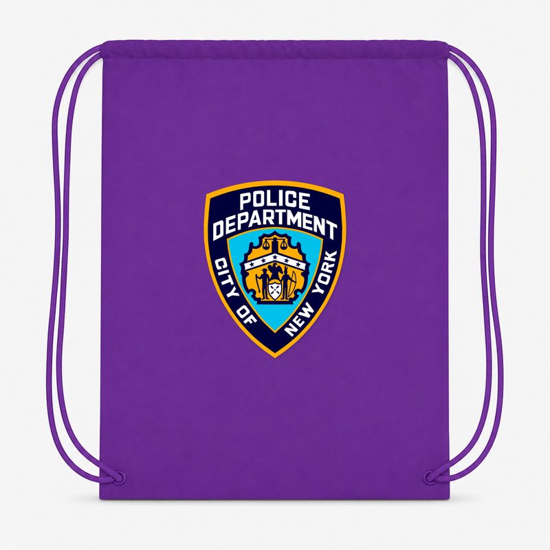 NYPD Drawstring Bag - Purple
