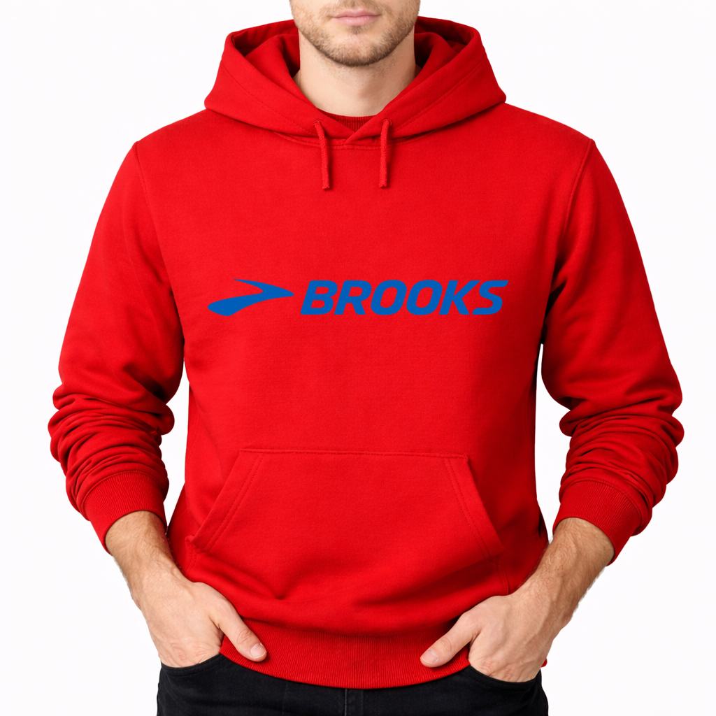 Men's Brooks Pullover Hoodie - Red