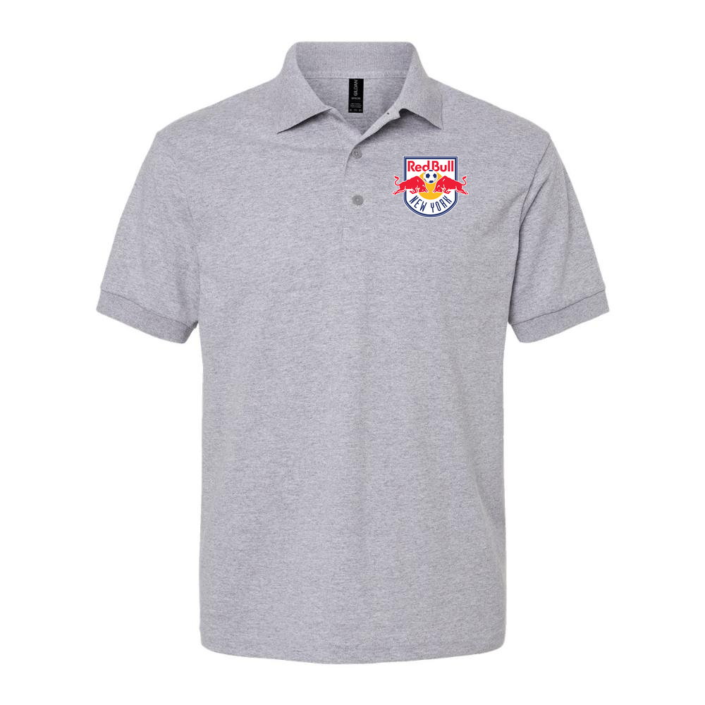 Men's New York Red Bulls Dry Blend Polo - Gray