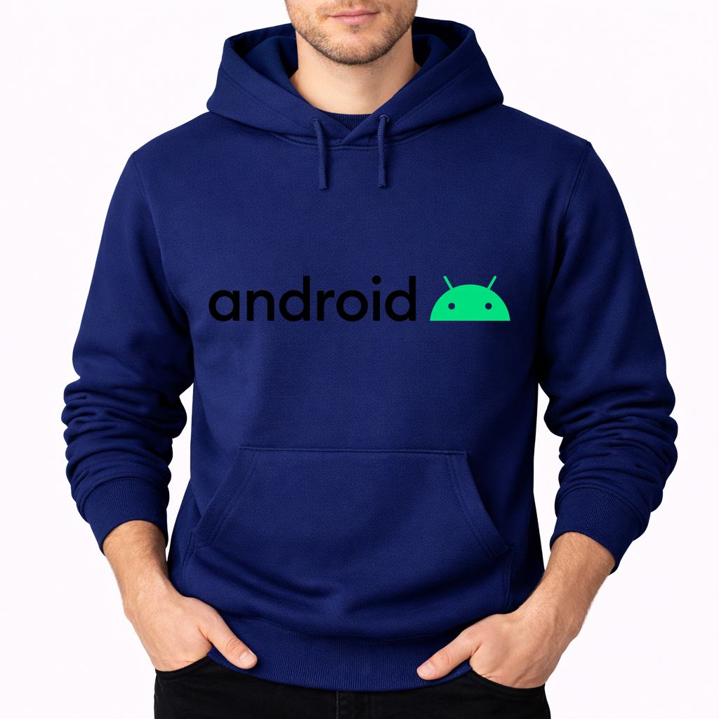 Men's Android Pullover Hoodie - Navy