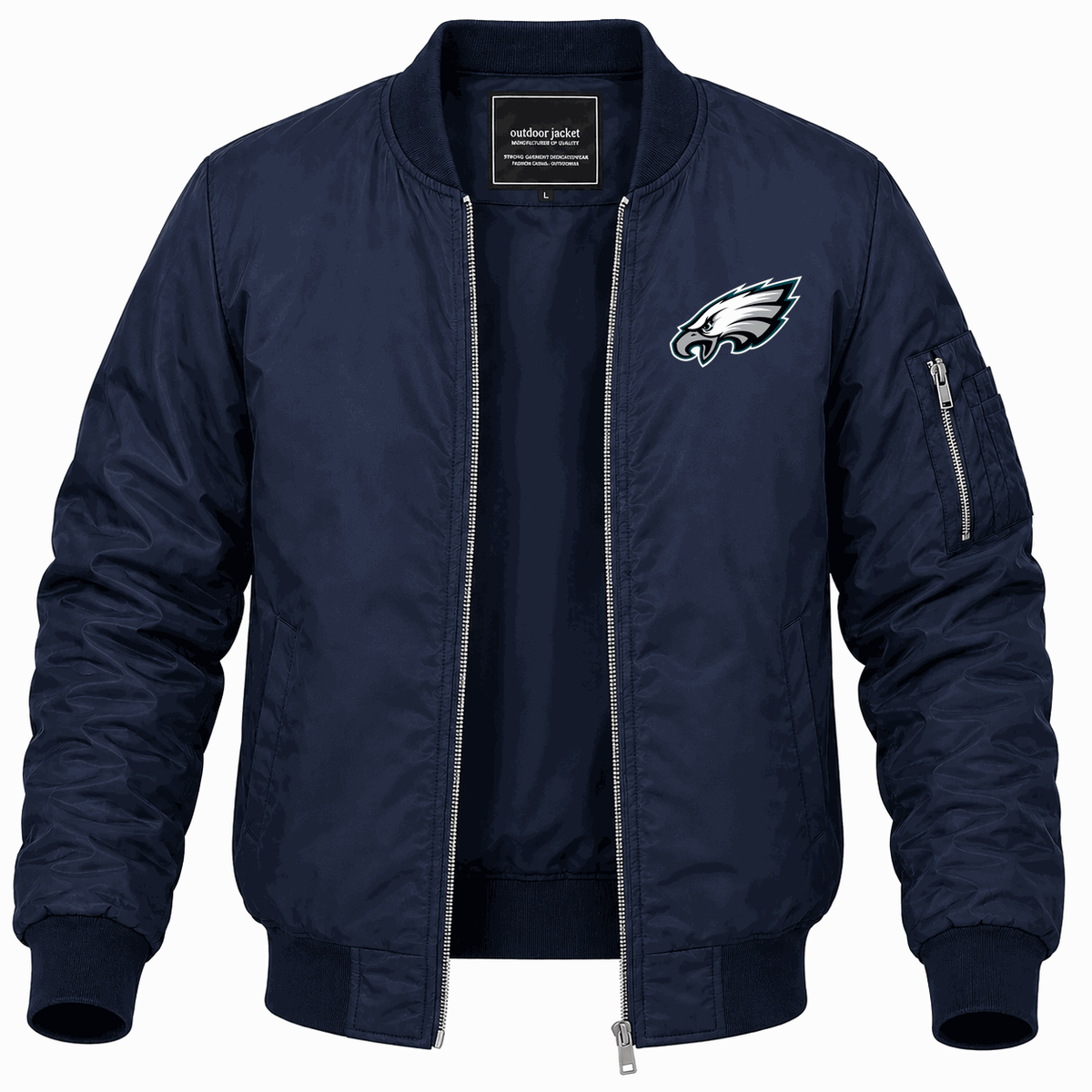 Men's Philadelphia Eagles Lightweight Bomber Jacket - Navy