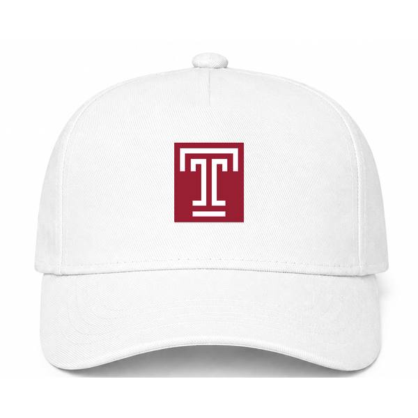 Temple Owls Logo White Dad Baseball Cap Hat