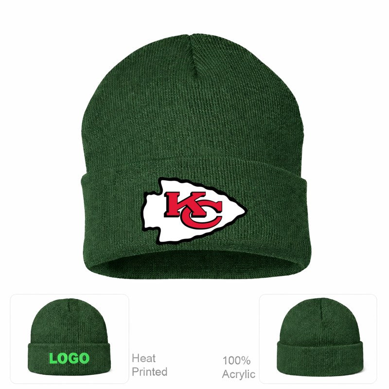 Kansas City Chiefs Forest Green Beanie Hat