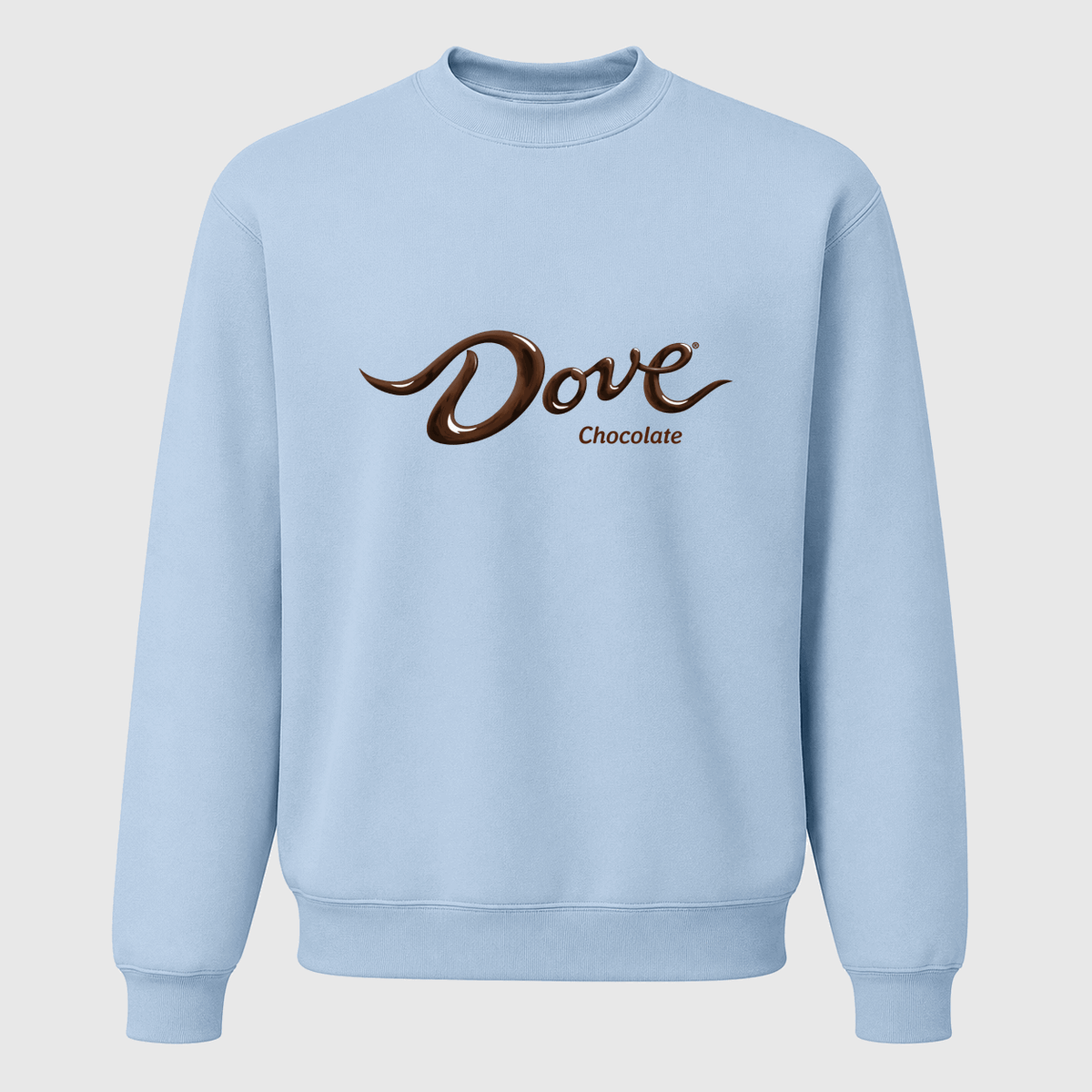 Men's Dove Chocolate Crewneck Sweatshirt - Sky Blue