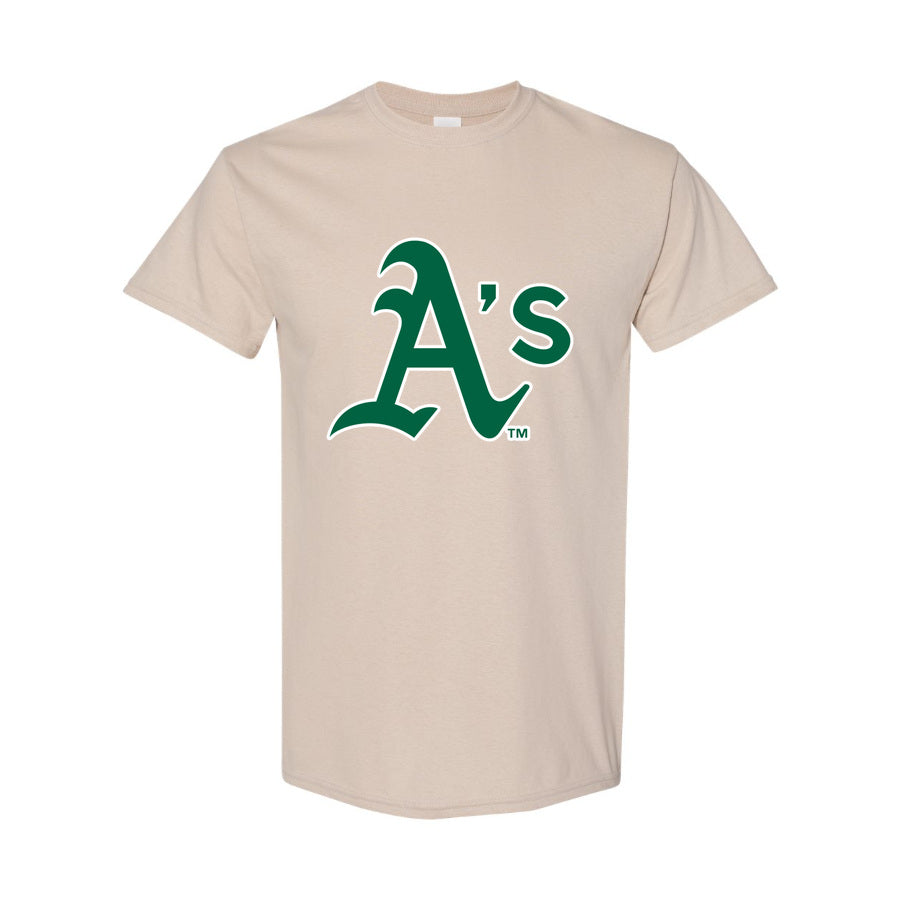 Men's Oakland Athletics Cotton T-Shirt - Tan