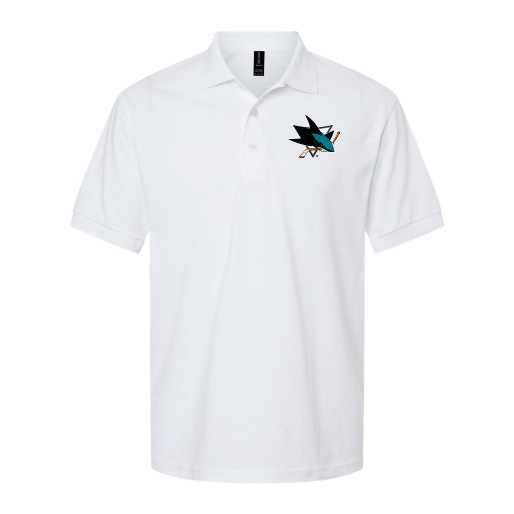 Men's San Jose Sharks Dry Blend Polo - White