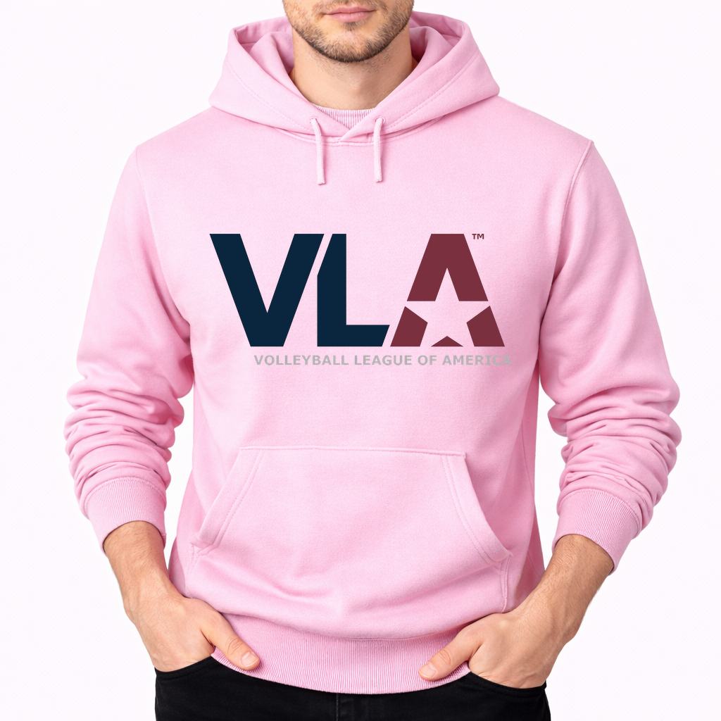 Men's American-Volleyball-League Pullover Hoodie - Pink