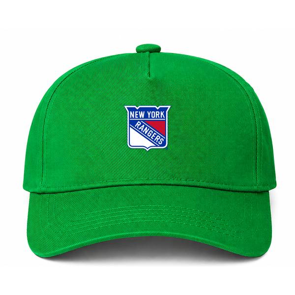 New York Rangers NHL Logo Green Dad Baseball Cap Hat