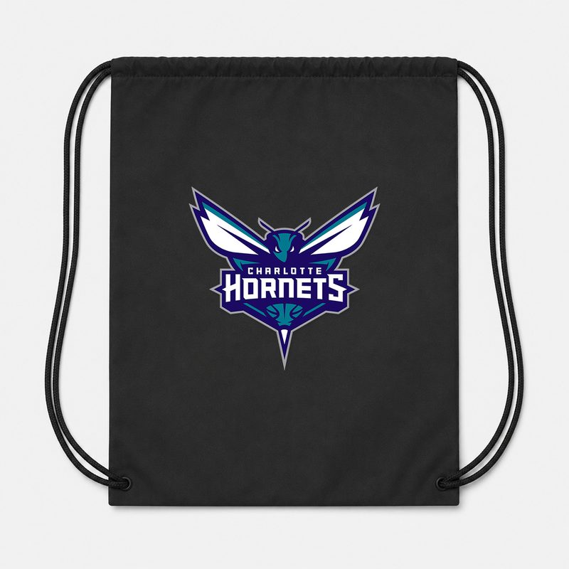 Charlotte Hornets Drawstring Bag - Black