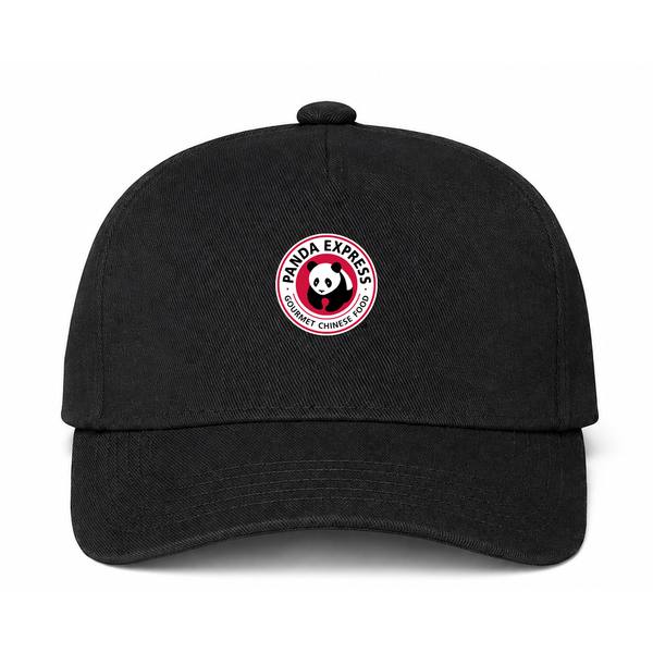 Panda Express Logo Version 2 Black Dad Baseball Cap Hat