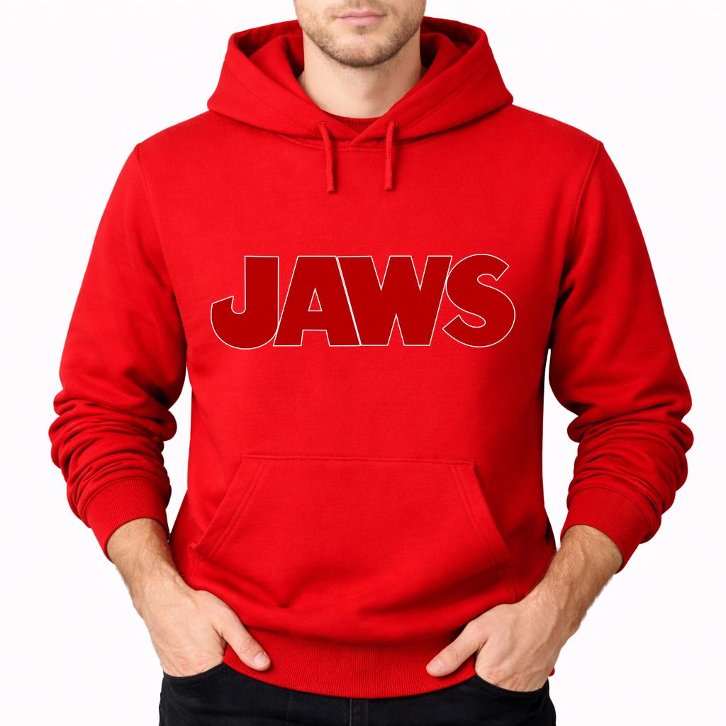 Men's Jaws Pullover Hoodie - Red