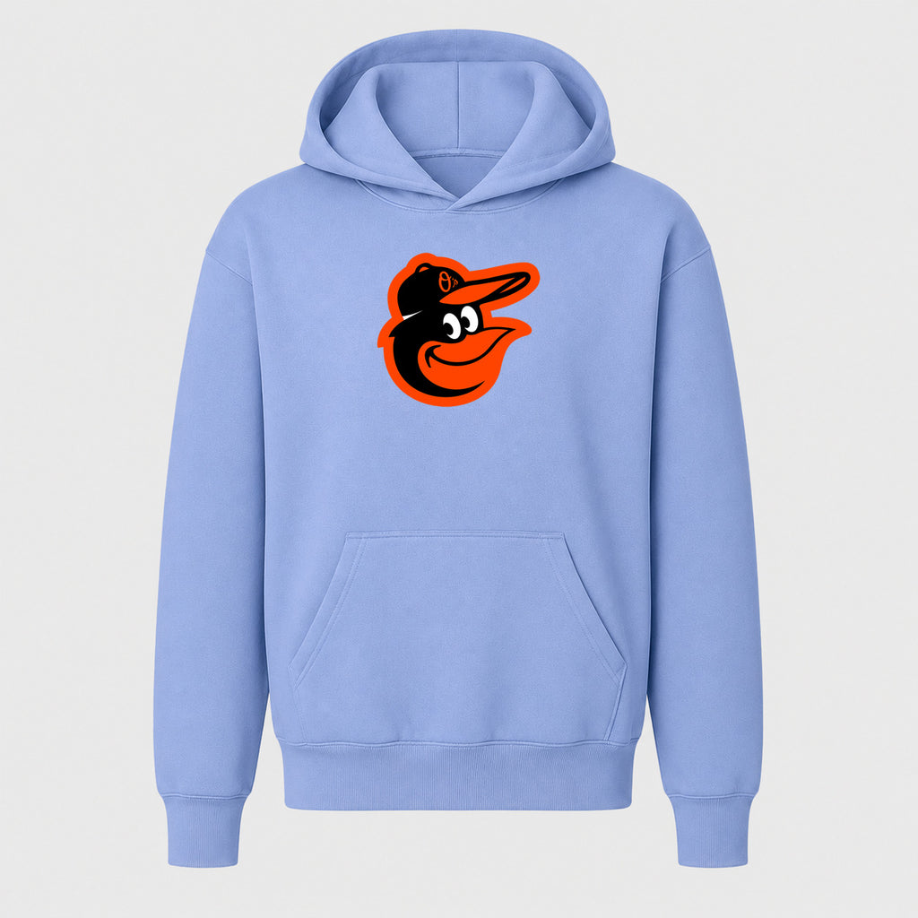 Youth Baltimore Orioles Pullover Hoodie - Light Blue