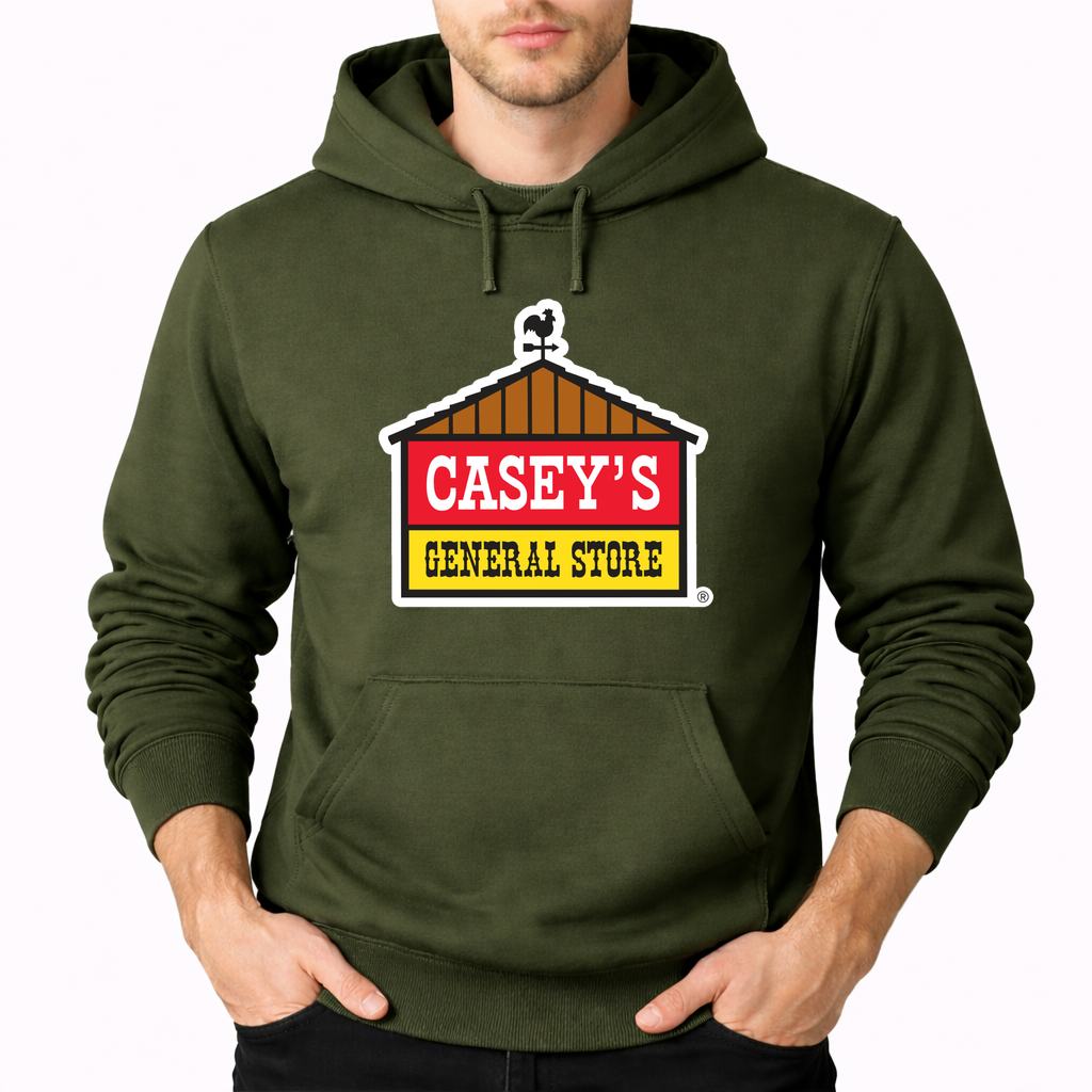 Men's Casey's General Stores Pullover Hoodie - Army Green