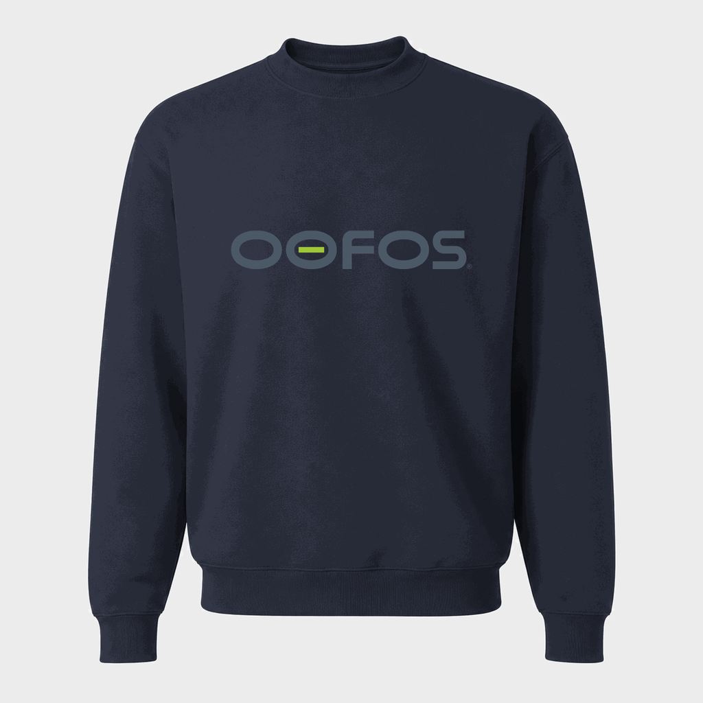 Men's OOFOS Crewneck Sweatshirt - Navy