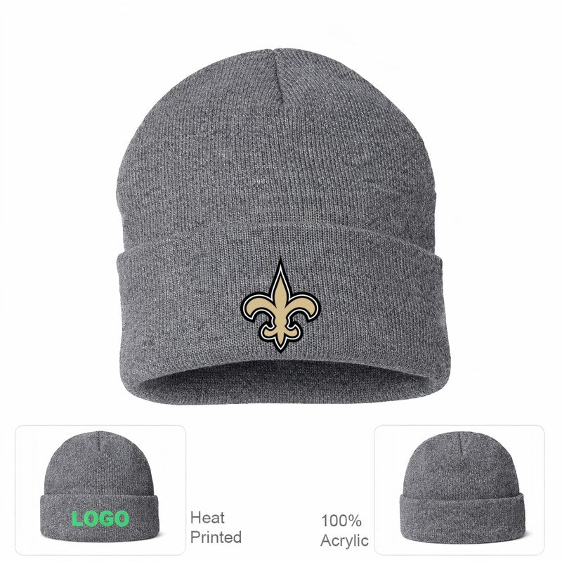 New Orleans Saints Grey Beanie Hat