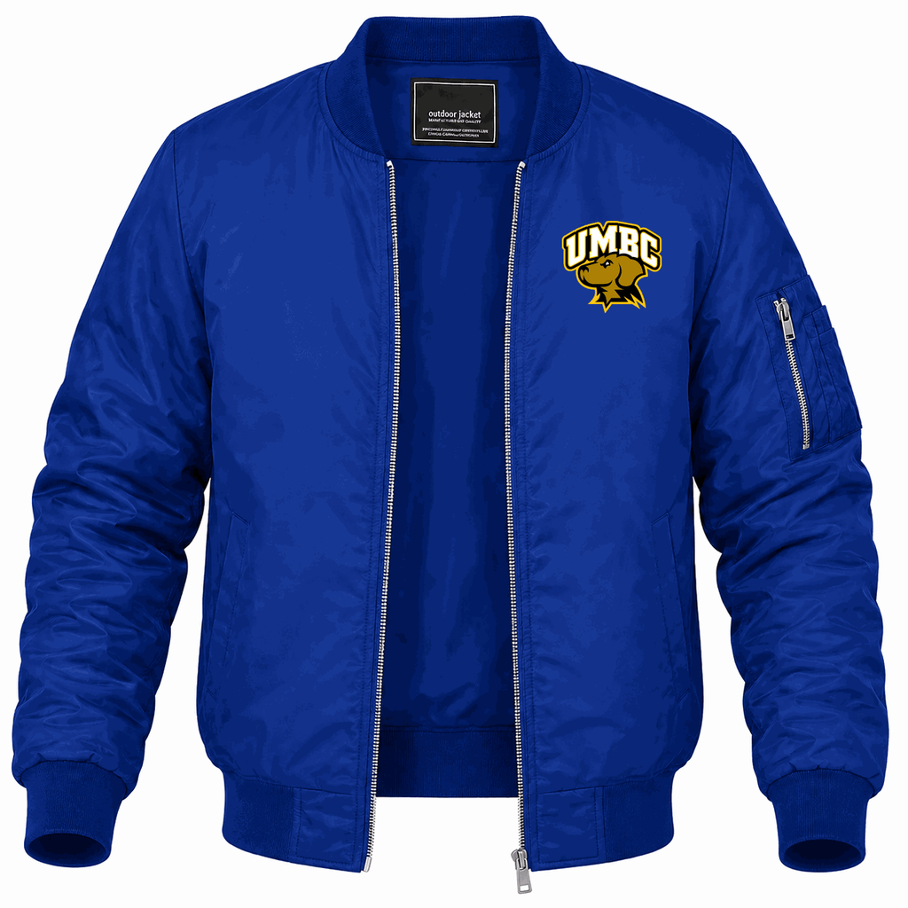 Men's UMBC Retrievers Logo Lightweight Bomber Jacket - Blue