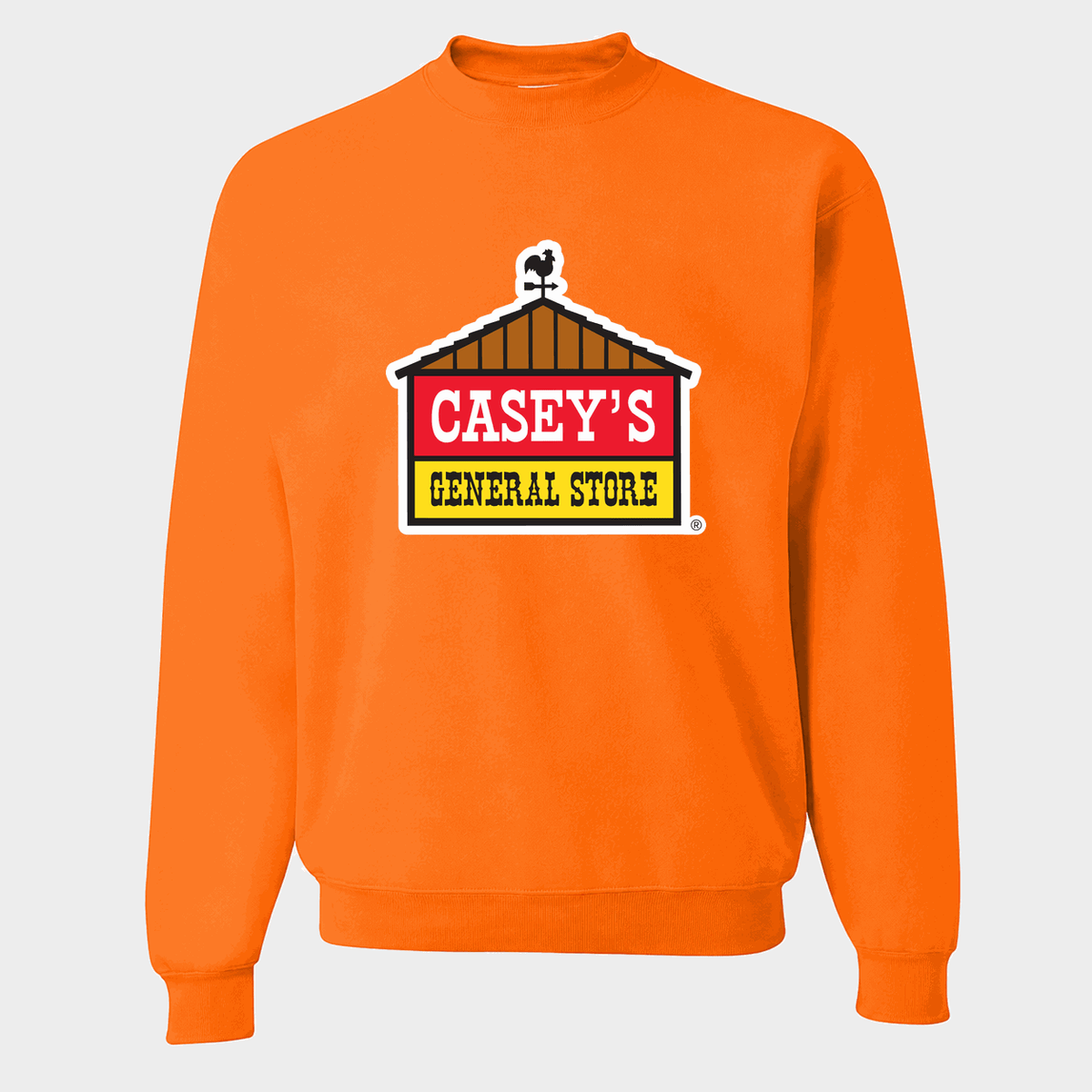 Men's Casey's General Stores Crewneck Sweatshirt - Orange