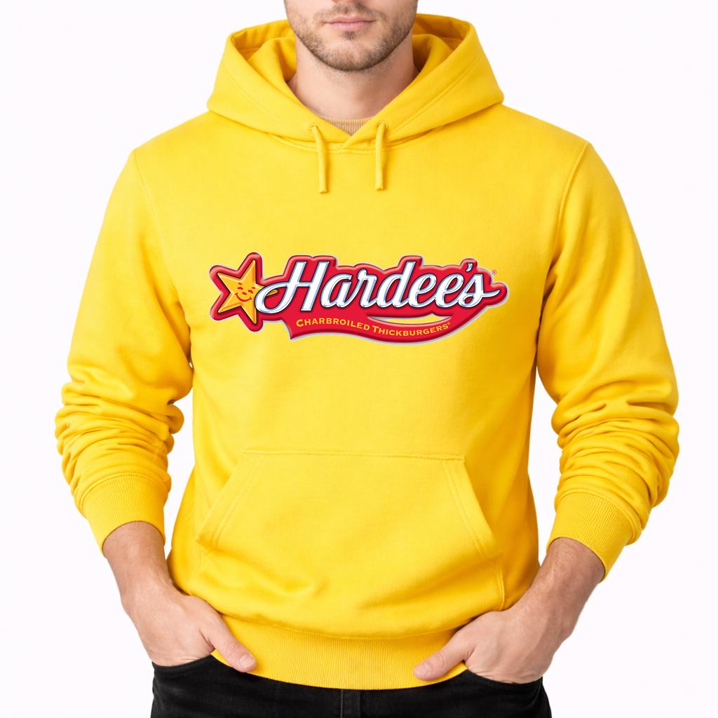 Men's Hardee's Pullover Hoodie - Yellow
