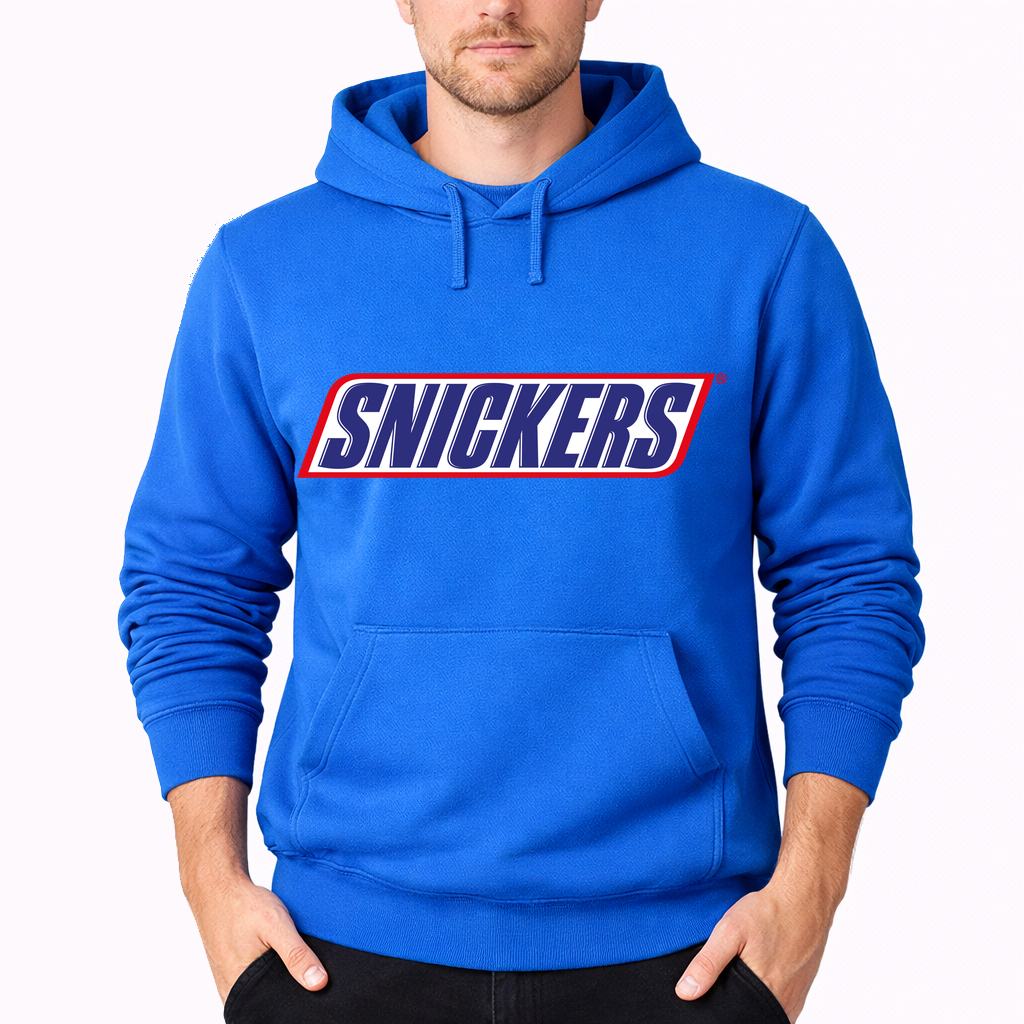 Men's Snickers Food Pullover Hoodie - Azure