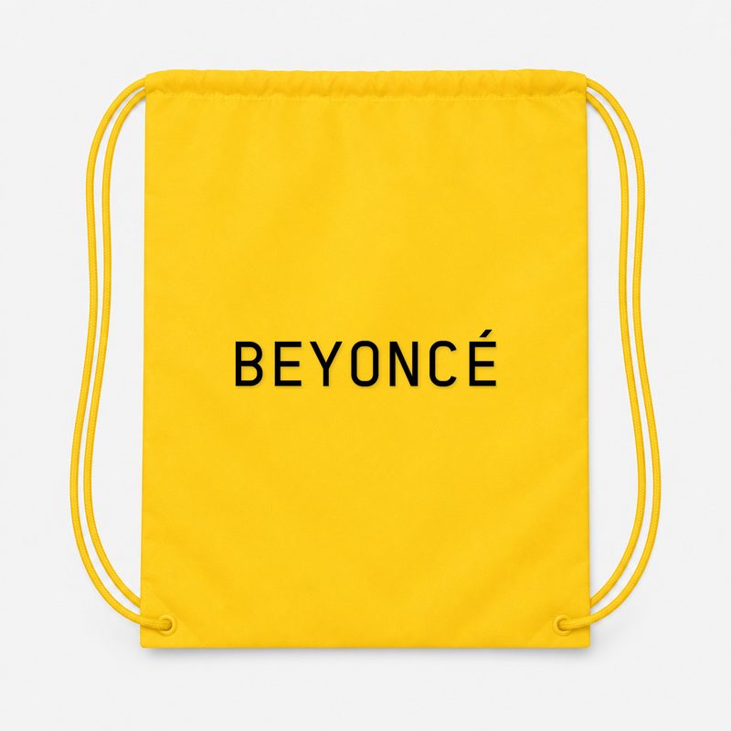 Beyonce Drawstring Bag - Yellow
