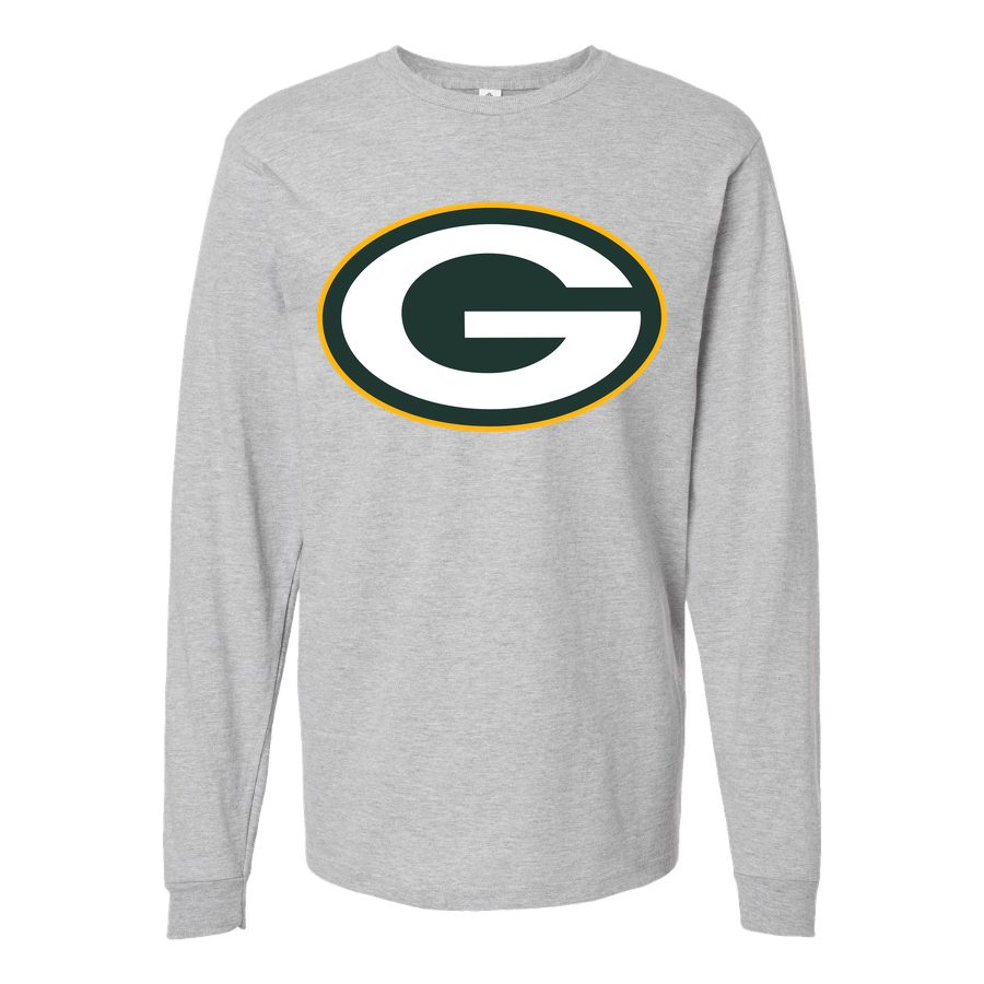 Men's Green Bay Packers Long sleeves Cotton Blend T-Shirt - Gray