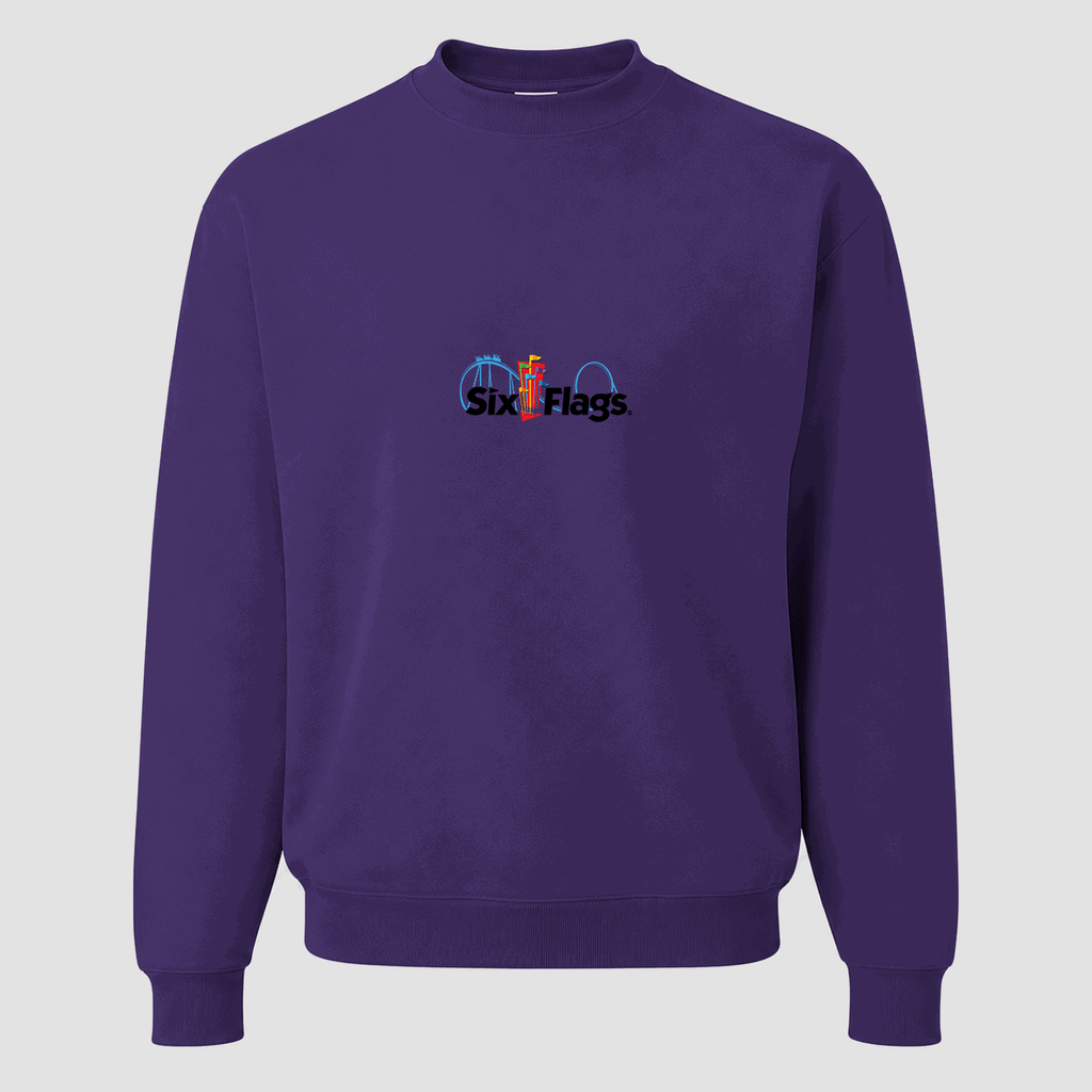Men's Six Flags Crewneck Sweatshirt - Purple