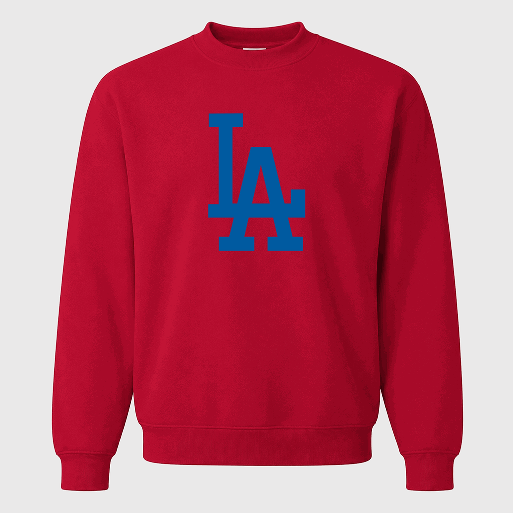 Men's Los Angeles Dodgers Crewneck Sweatshirt - Red