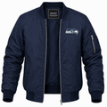 Men's Seattle Seahawks Lightweight Bomber Jacket - Navy
