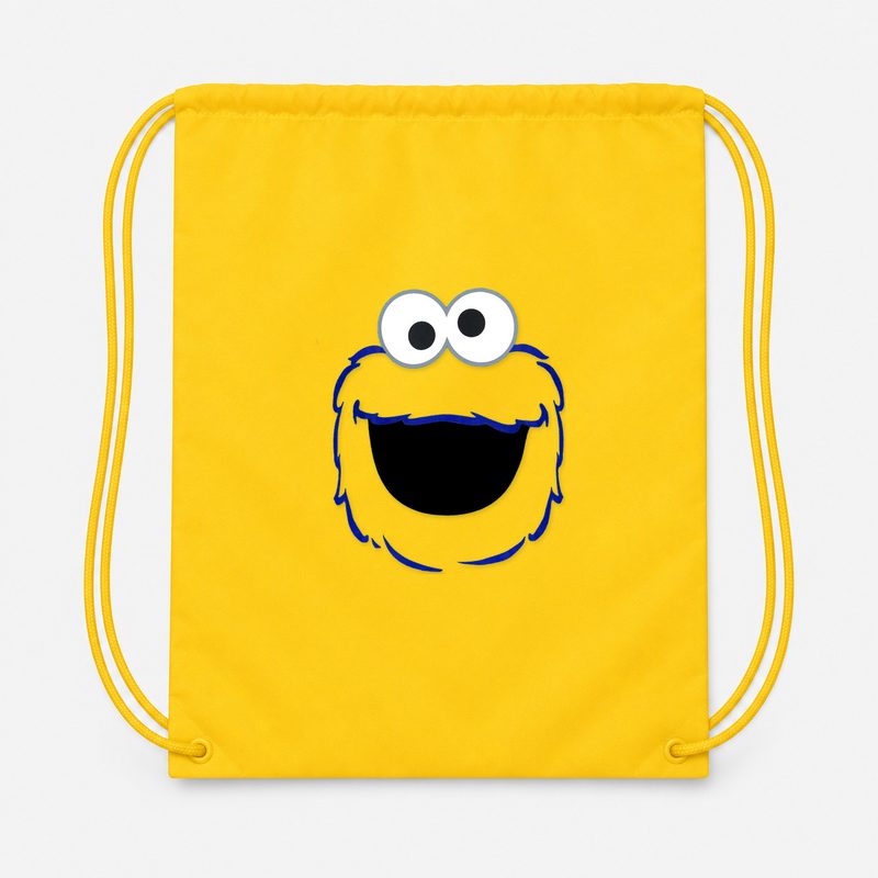 Cookie Monster Drawstring Bag - Yellow
