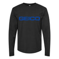 Men's Geico Long sleeves Cotton Blend T-Shirt - Black