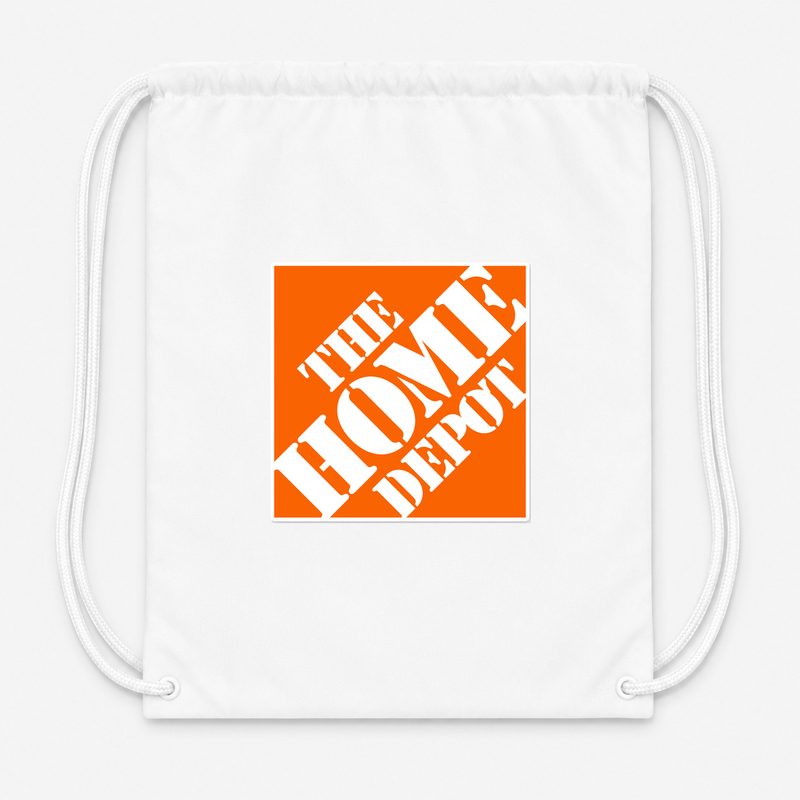 The Home Depot Drawstring Bag - White