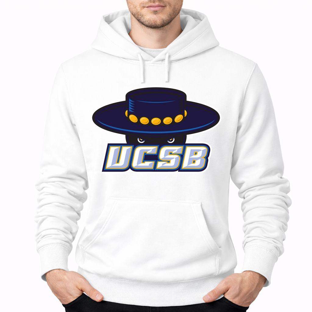 Men's UCSB Gauchos Pullover Hoodie - White