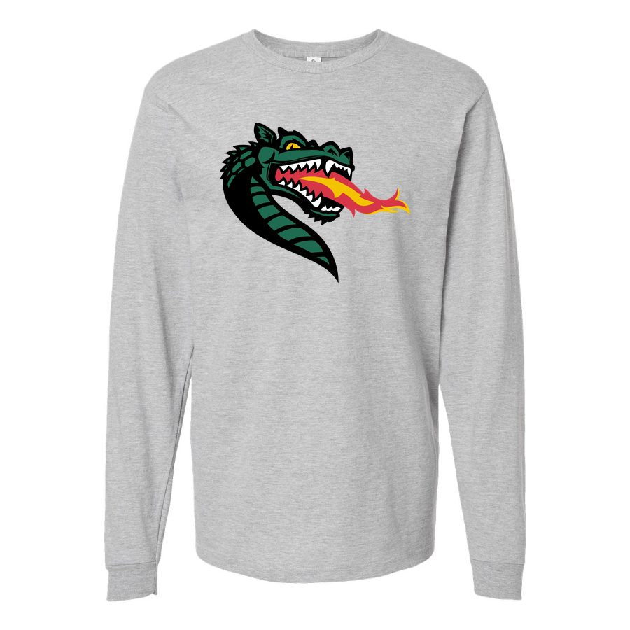 Men's UAB Blazers Logo Long sleeves Cotton Blend T-Shirt - Gray