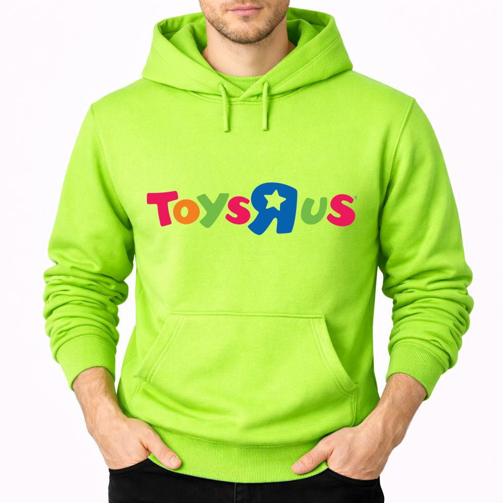 Men's Toys “R” Us Pullover Hoodie - Lime green