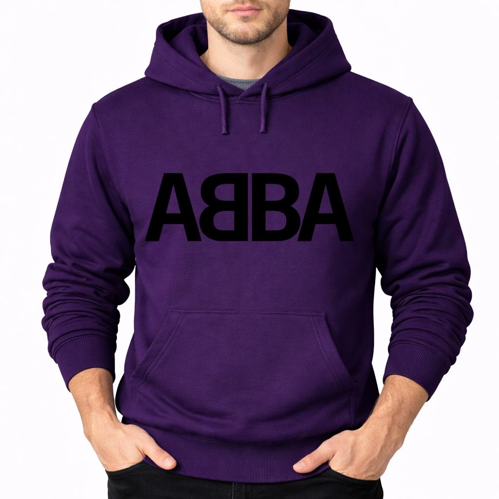 Men's ABBA Pullover Hoodie - Purple