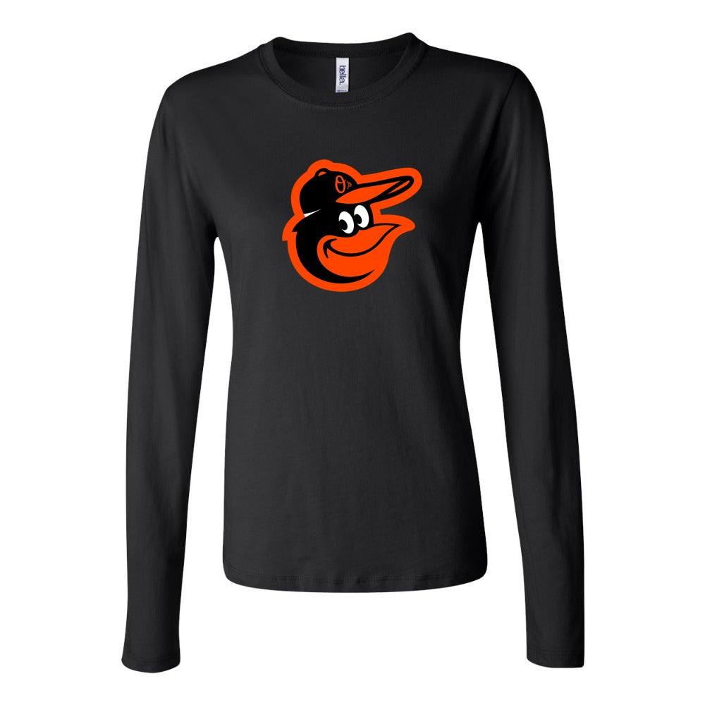 Women's Baltimore Orioles Long Sleeve T-Shirt - Black