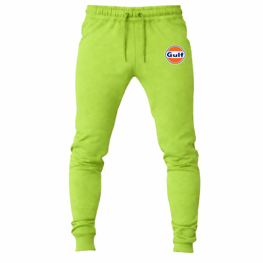 Gulf Oil joggers sweatpants - Lime Green