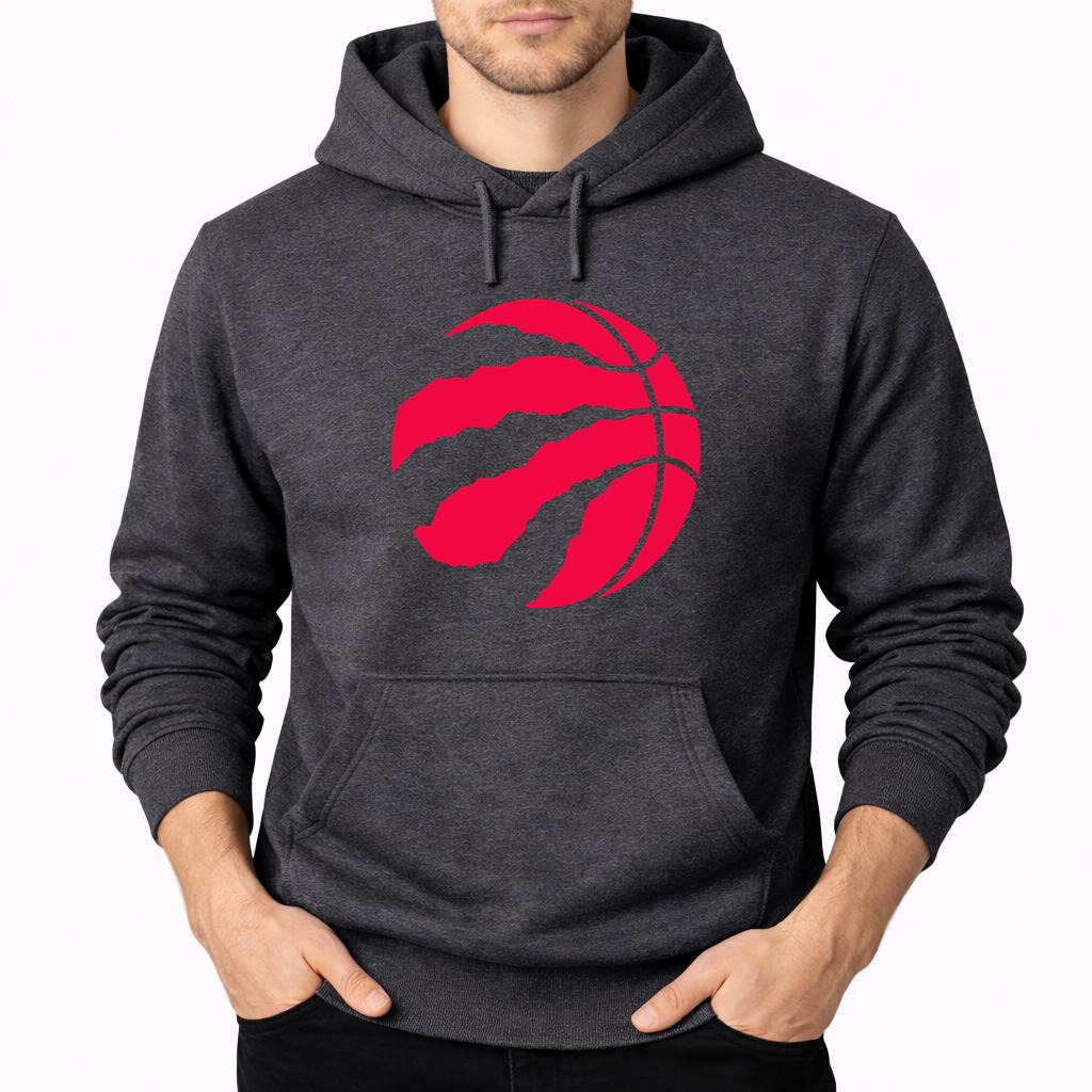 Men's Toronto Raptors Pullover Hoodie - Charcoal