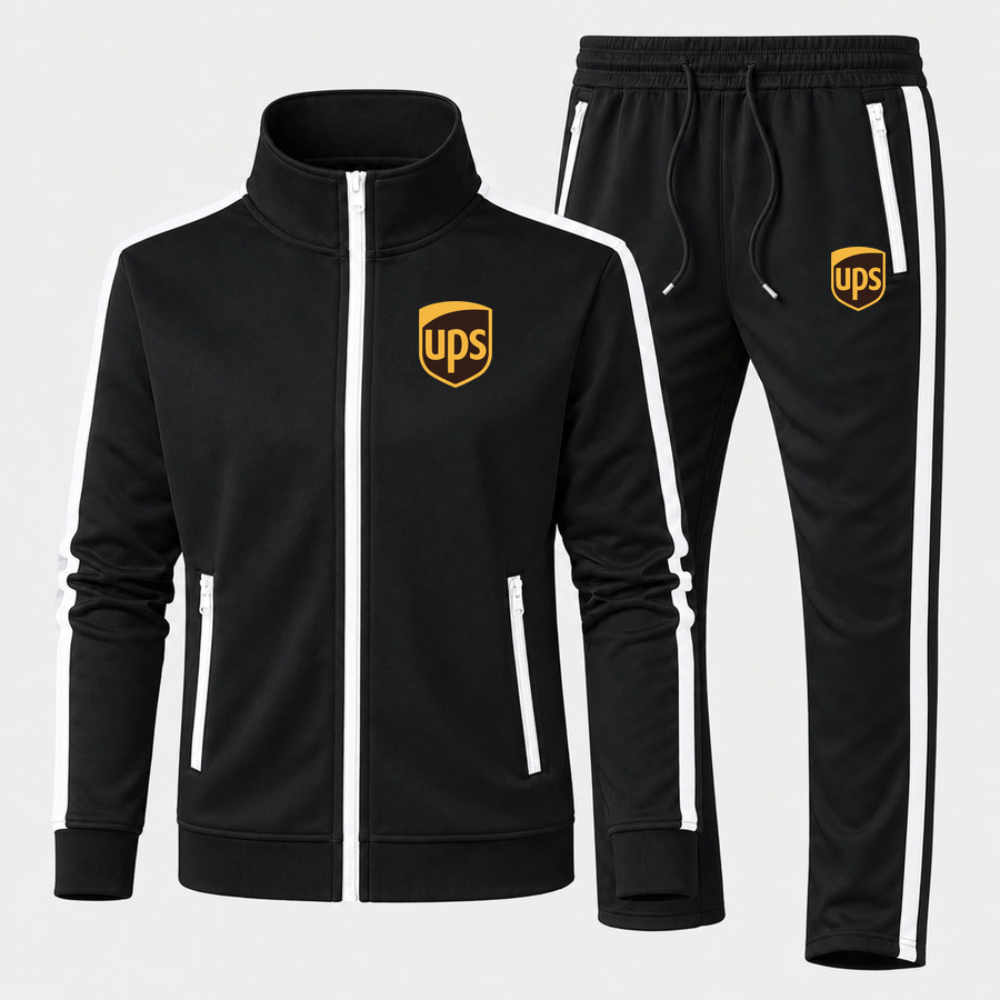 UPS removebg preview tracksuit in Black