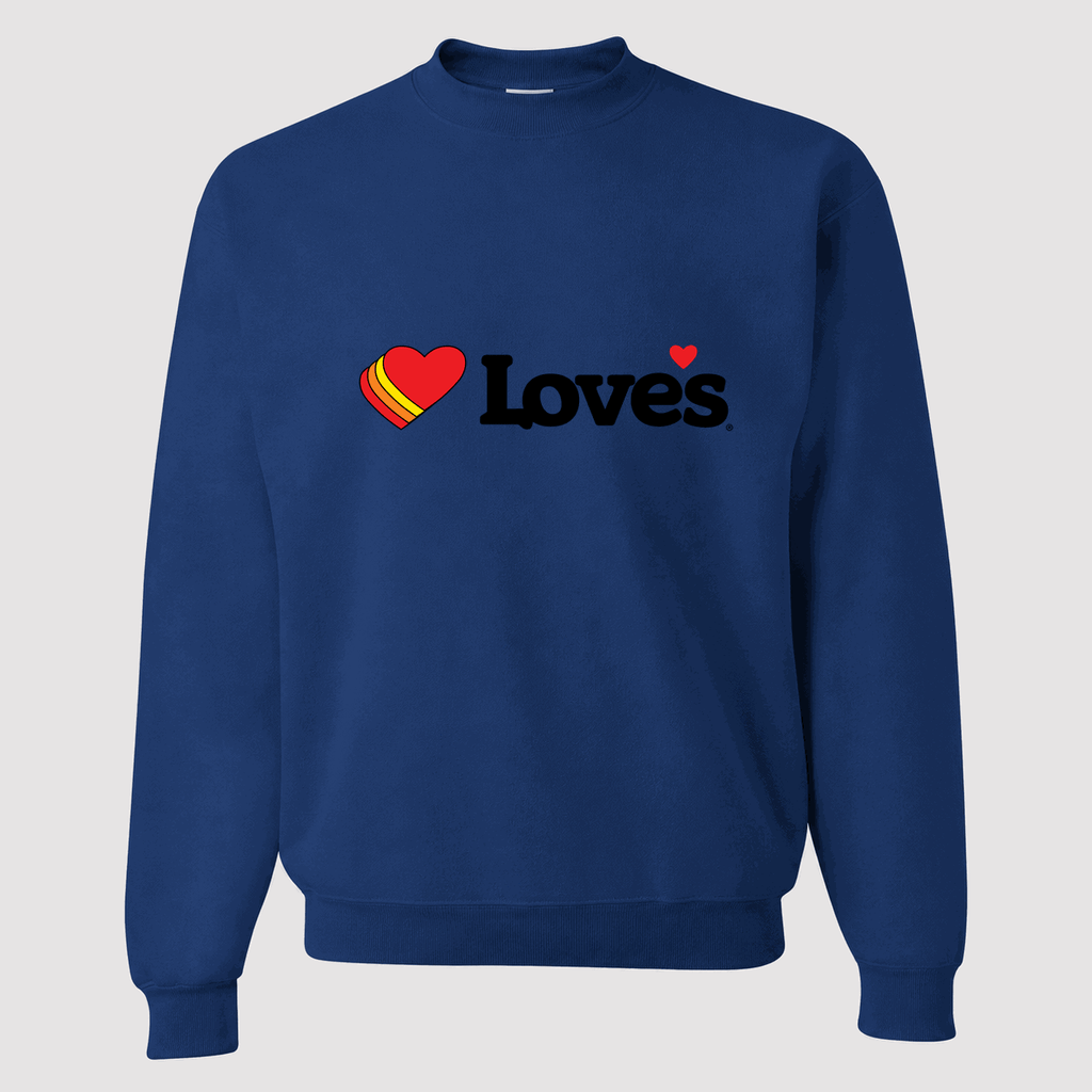 Men's Love's Travel Stops Crewneck Sweatshirt - Blue
