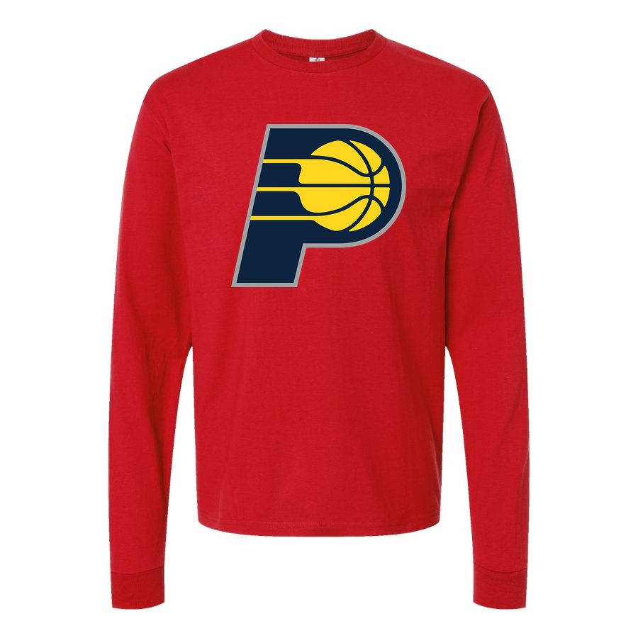 Men's Indiana Pacers Long sleeves Cotton Blend T-Shirt - Red