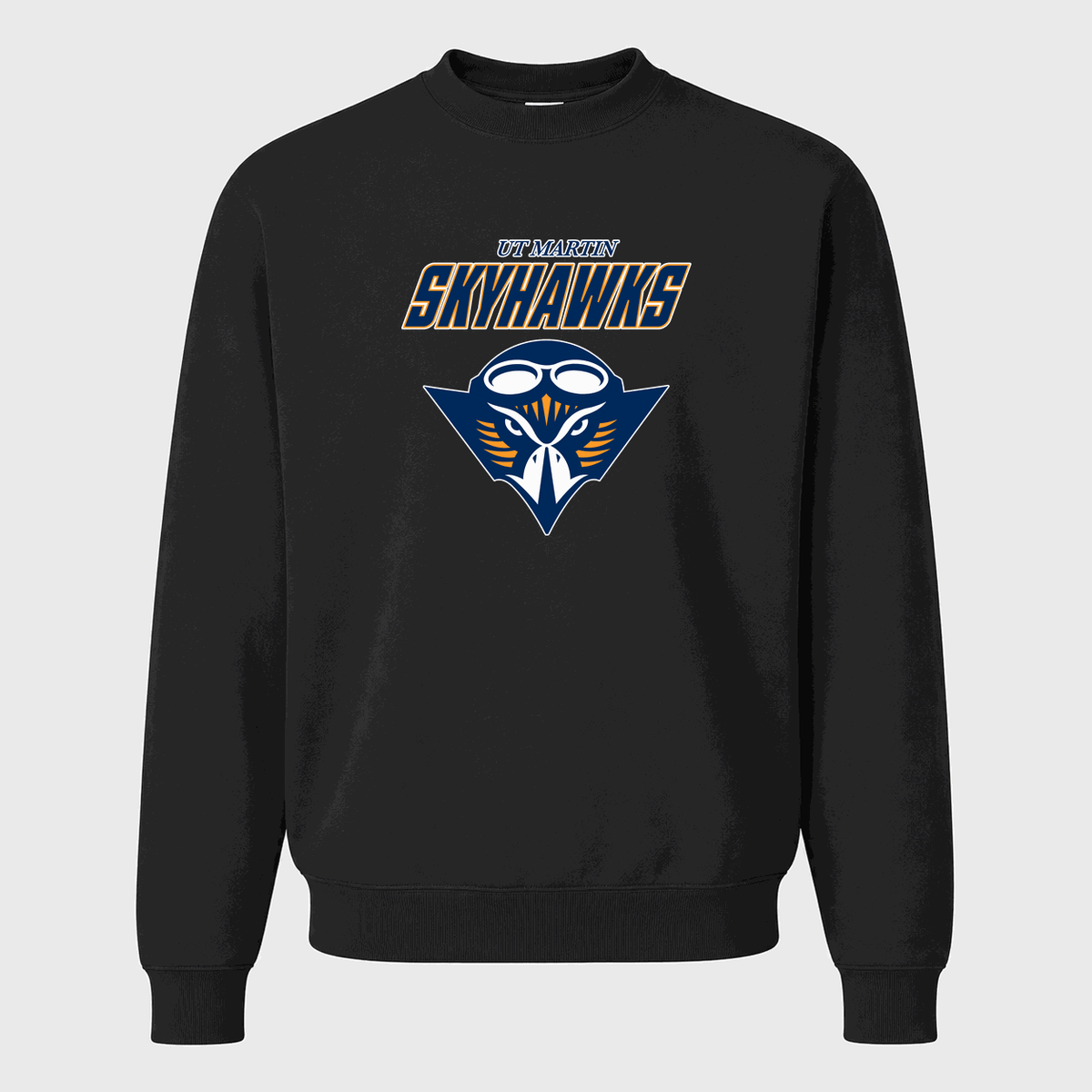 Men's Tennessee Martin Skyhawks Crewneck Sweatshirt - Black