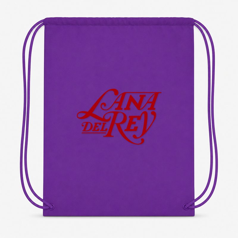 Lana Del Rey Drawstring Bag - Purple