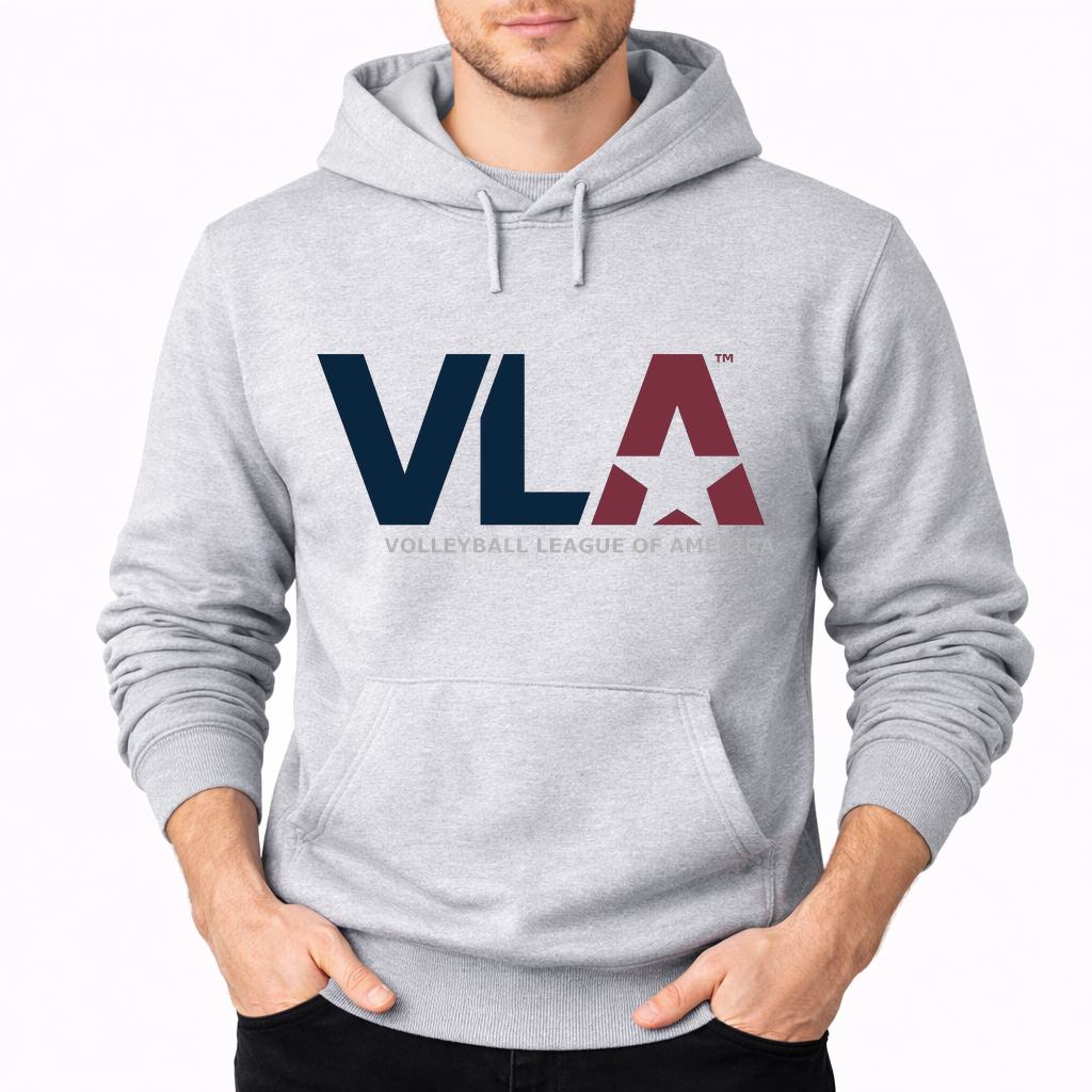 Men's American-Volleyball-League Pullover Hoodie - Gray